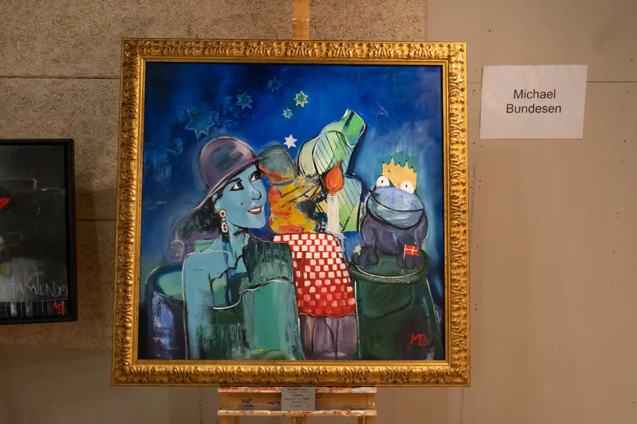Billede fra eventyrlig kunst 2023 - kunstmesse på Nordfyn i Danmark