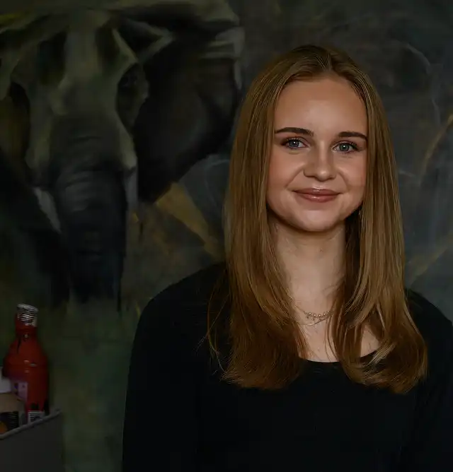 Portræt af kunstner