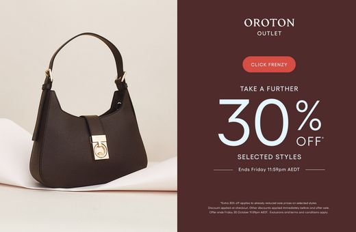 Oroton Outlet : Take a further 30% off selected styles*