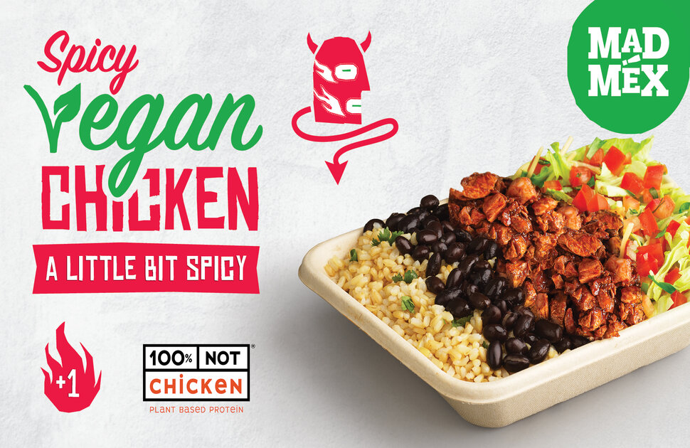 Spicy Vegan Chicken at Mad Mex