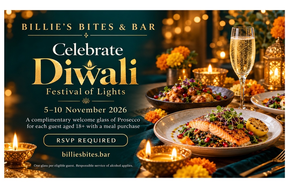 Billie's Bites & Bar - Celebrate Diwali Festival of Lights 
