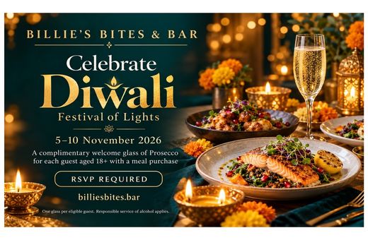 Billie's Bites & Bar - Celebrate Diwali Festival of Lights 