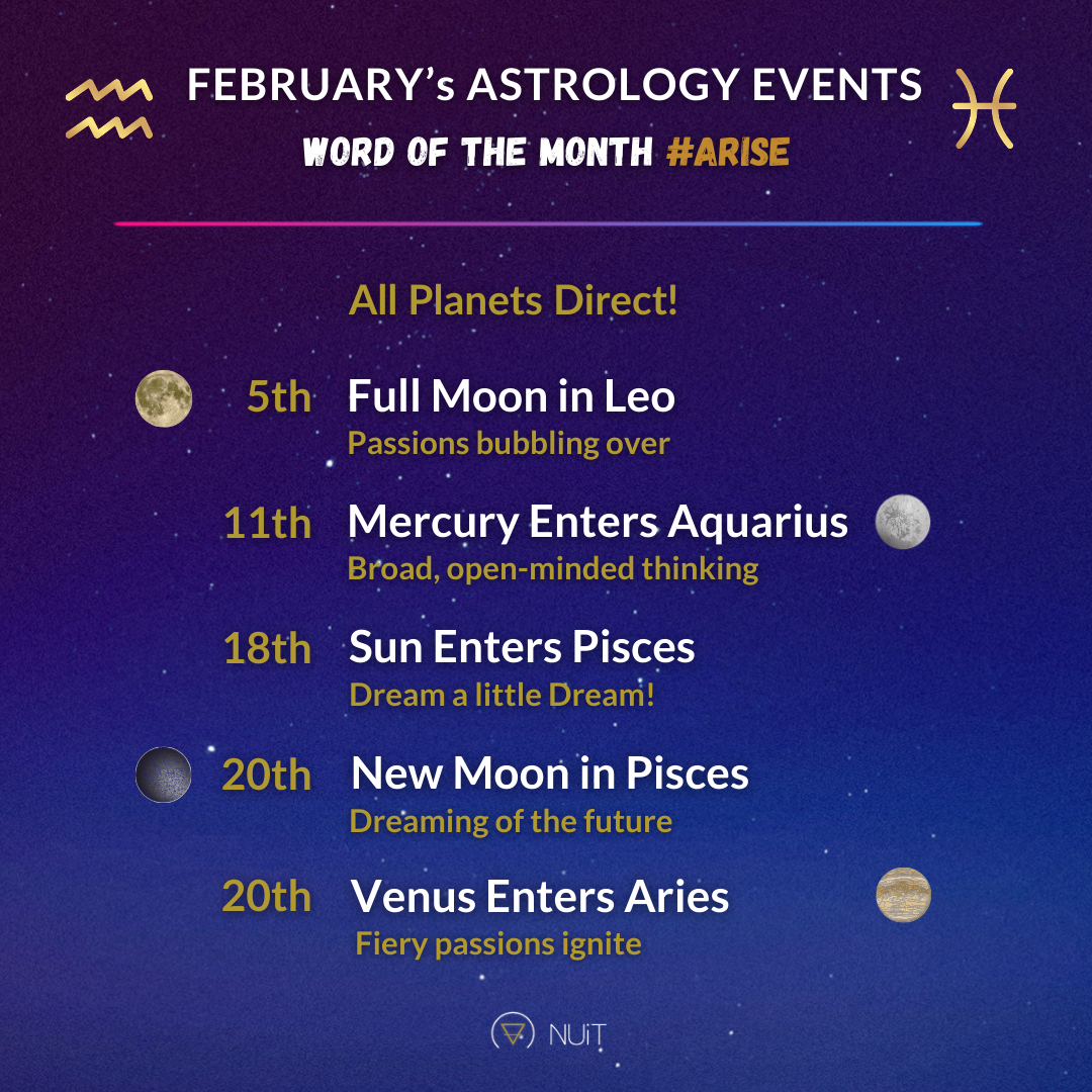 February 2023 Astrology Transits & Events Calendar! | NUiT February 2023 Astrology Transits & Events Calendar! | NUiT
