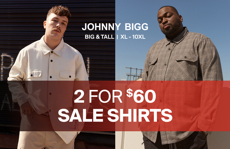 Johnny Bigg 2 For $60 Sale Shirts