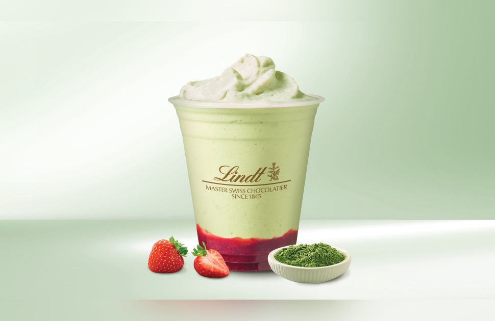 Lindt | Introducing Iced Strawberry Matcha Drink