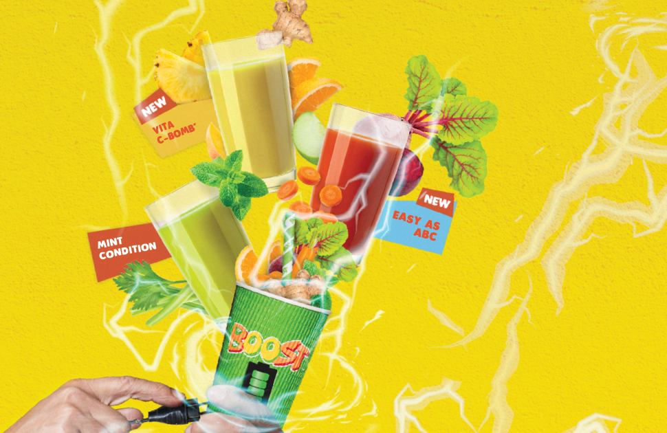 Get fully charged with a Boost Juice