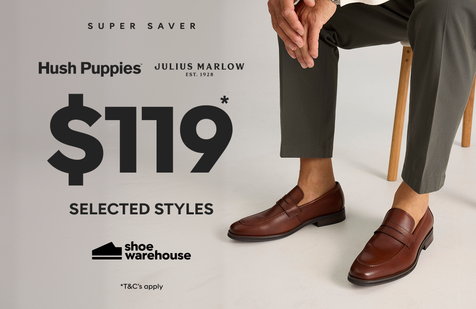 Shoe Warehouse -  Hush Puppies & Julius Marlow Sale