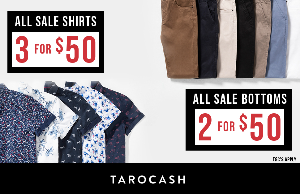 Tarocash's Shirts and Bottoms Sale
