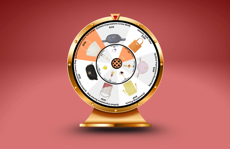 Orange Cube | Spin The Wheel To Win Jewellery Or A Bag