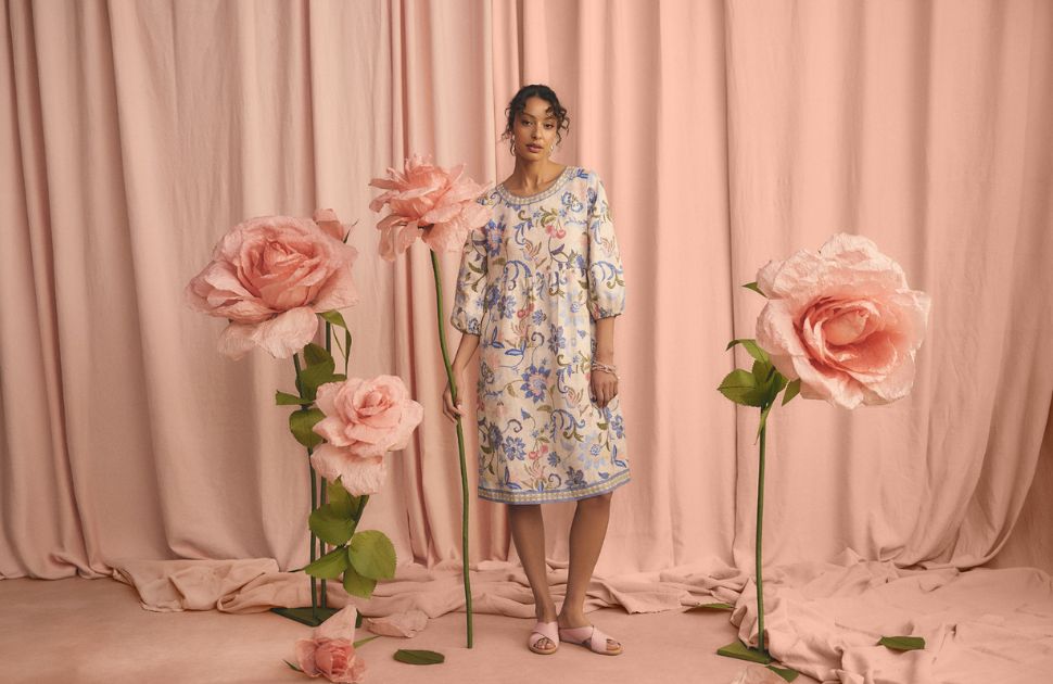Blue Illusion | Linen In Full Bloom