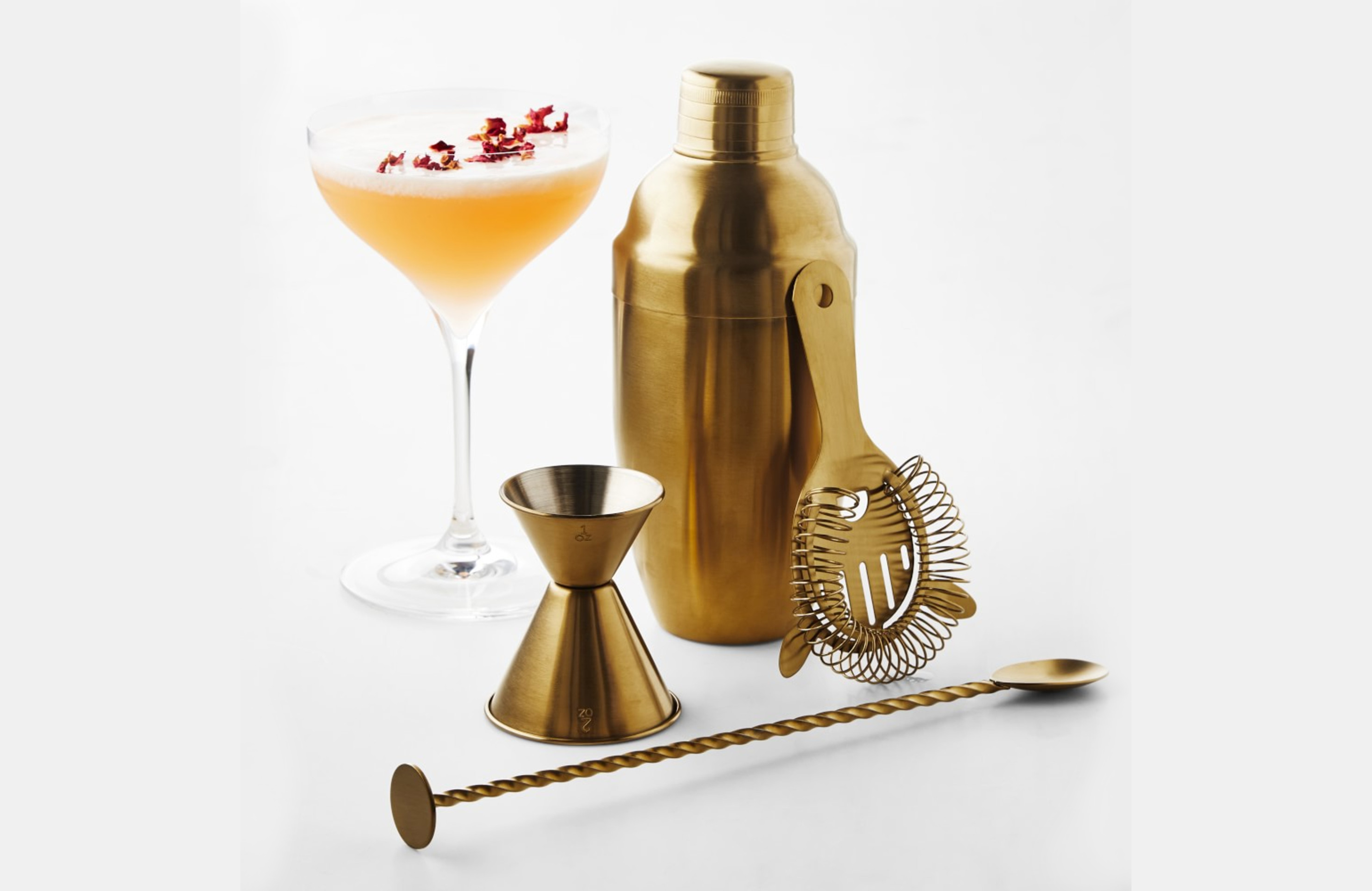 Brass Bar set from Williams Sonoma