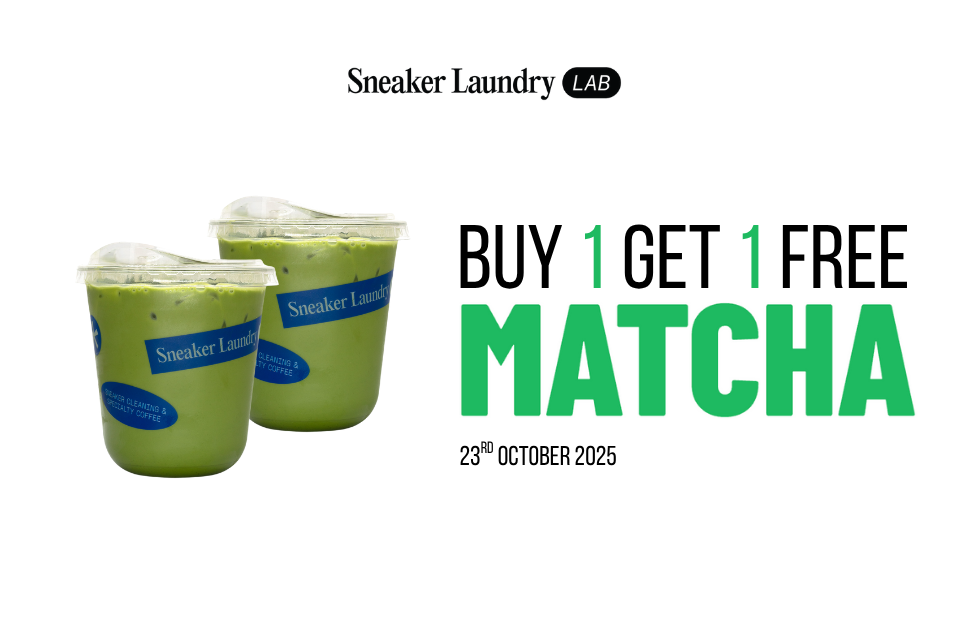 Sneaker Laundry Lab Grand Opening – 1 Day Only: Buy 1 Get 1 Free Matchas!