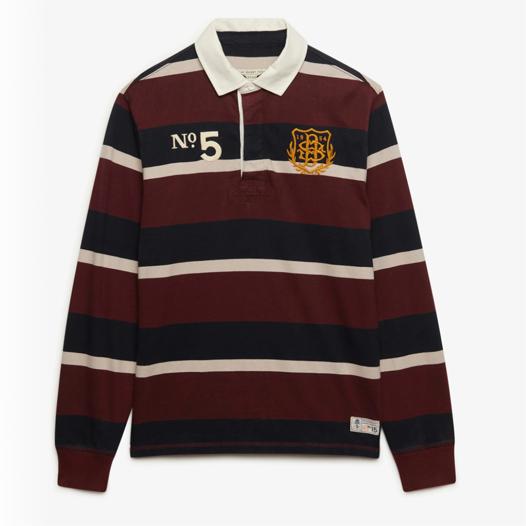 Double Emblem Stripe Rugby