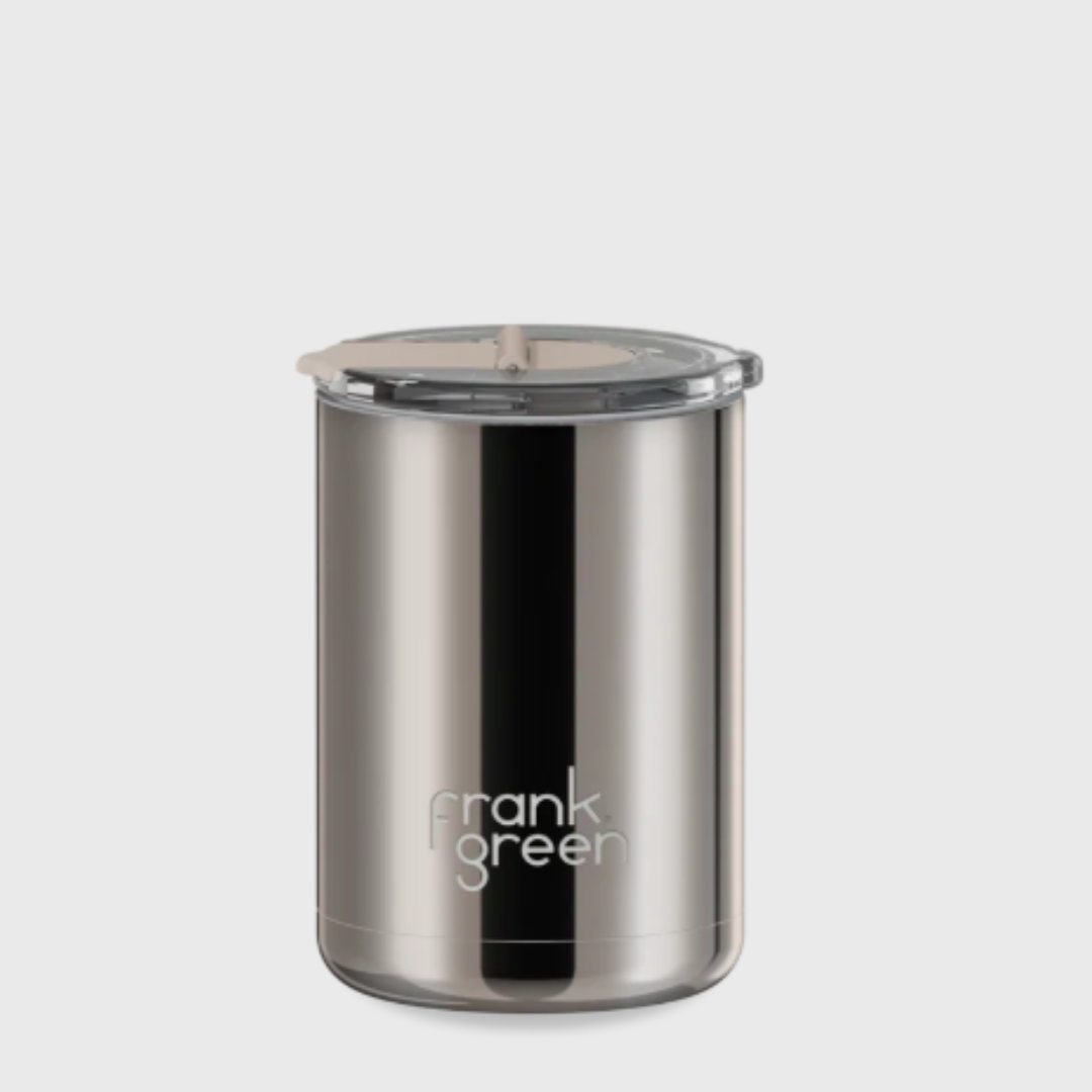 Chrome Ceramic Coffee Cup