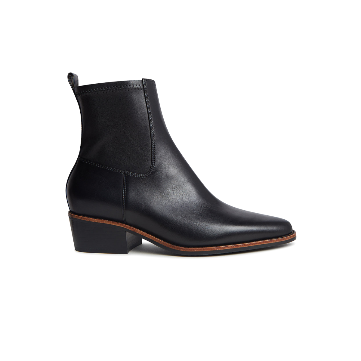 Dawsey Ankle Boot in Black Leather
