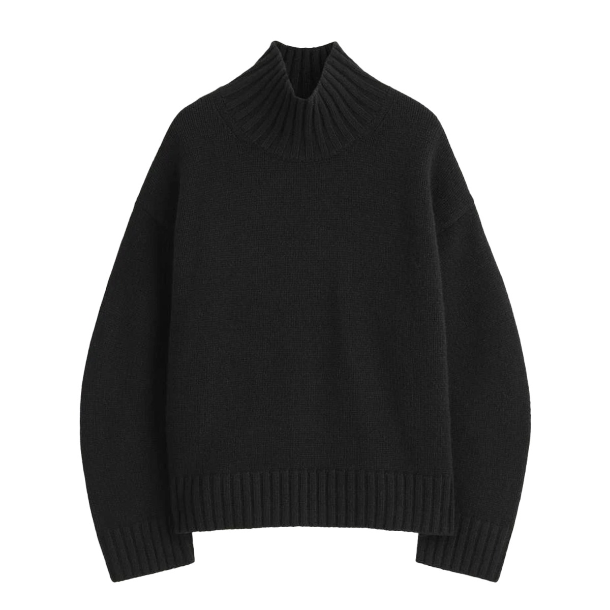 COS - CASHMERE FUNNEL-NECK JUMPER