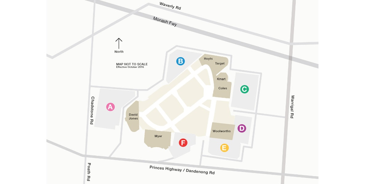 Chadstone Car Park Map