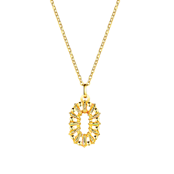 Lukfook Jewellery - DiaBling Jelly Bean Gold Pendant