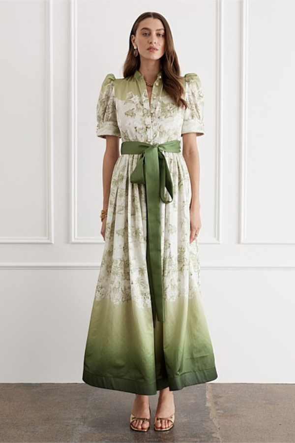 DAVID JONES | AQUA BLUE ROSALIE DRESS | $749.99