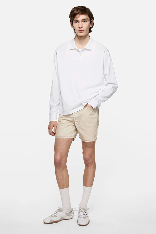 Polo shirt with white 1996 logo