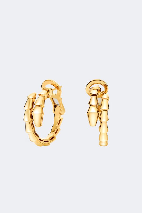 Bvlgari Serpenti Viper Earrings in Yellow Gold