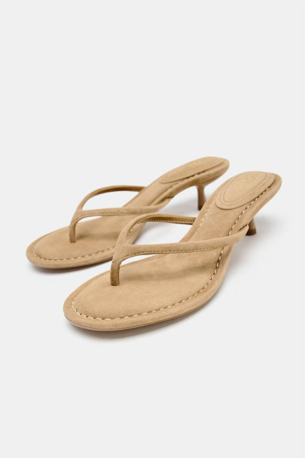 ZARA | SPLIT SUEDED HEELS | $109