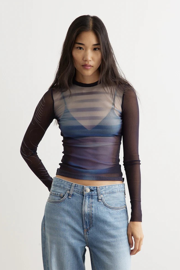 Incu Jean Paul Gaultier mesh top 