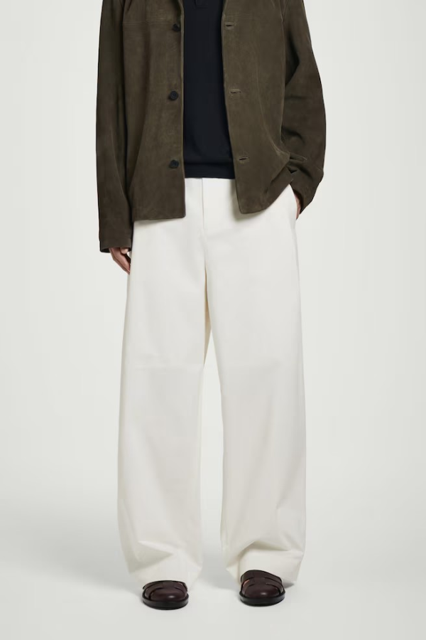 COS | PLEATED WIDE-LEG PANTS | $175