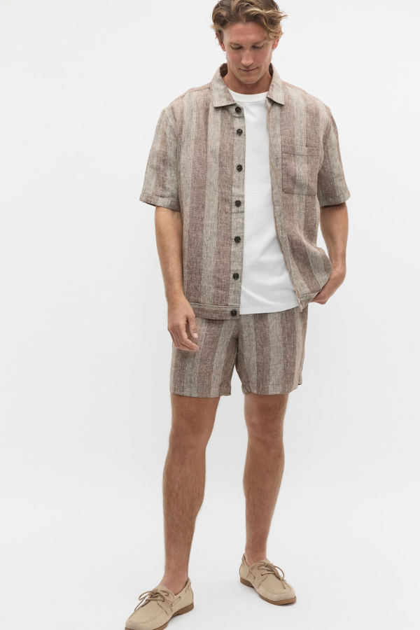 SEED | BOXY LINEN SHIRT | $119 | LINEN SHORT | $99.95
