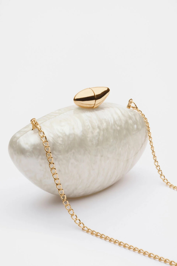 SEED HERITAGE | ACRYLIC HARDCASE CLUTCH | $89.95