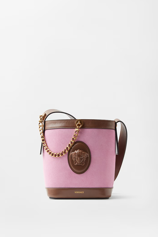 Pivot Mini Suede Bucket Bag