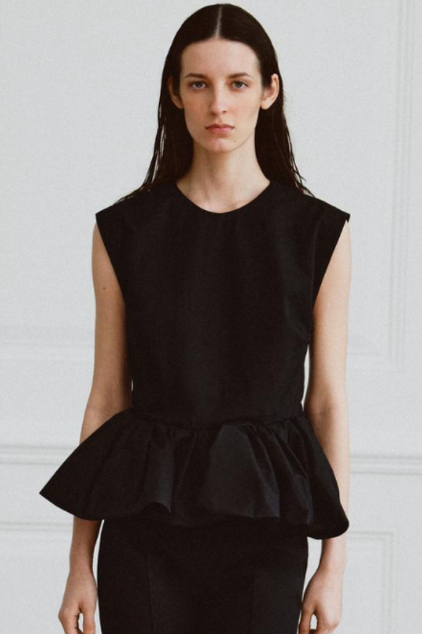 Sleeveless Peplum Top