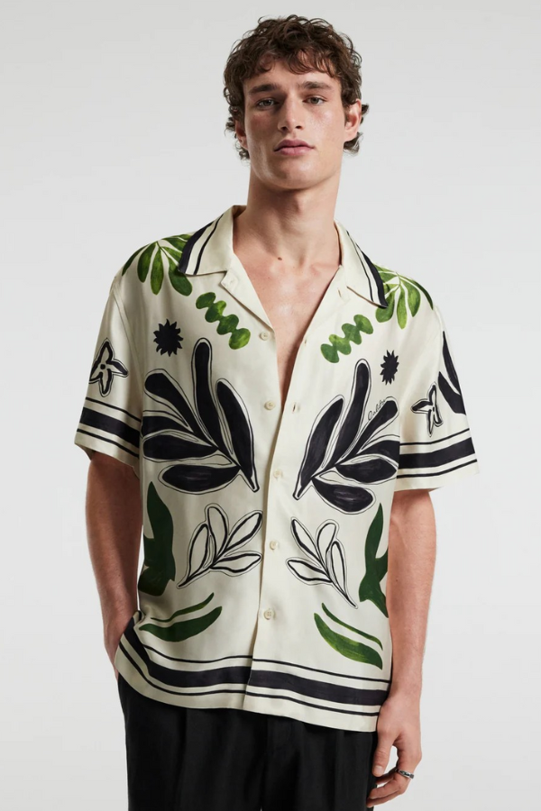 CALIBRE MOTIF PRINT SHIRT | $395