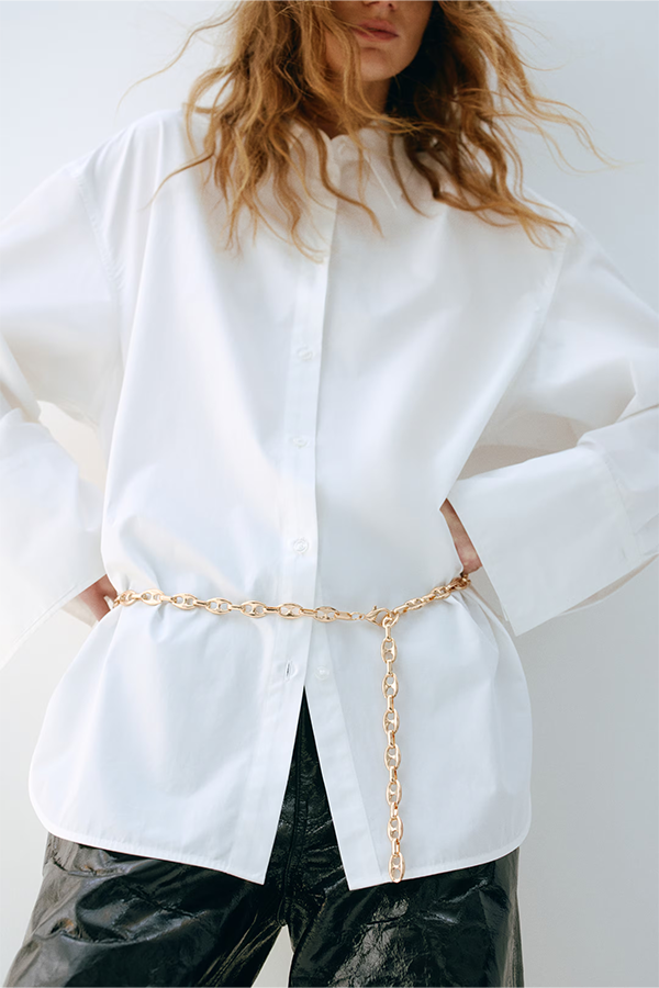 H&M Gold chain belt