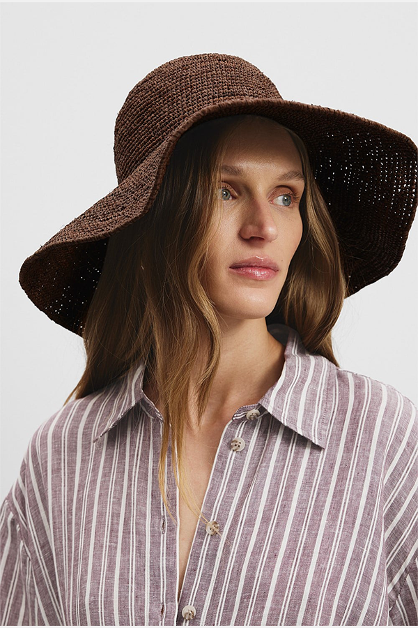 Country Road brown straw hat