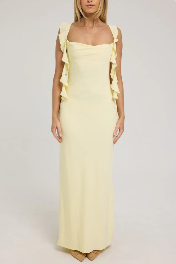UNIVERSAL STORE | LUCK & TROUBLE RUFFLE MAXI | $110