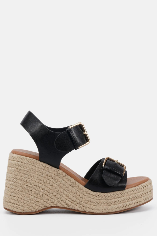 NOVO SHOES | BELVA BLACK WEDGE | $84.95