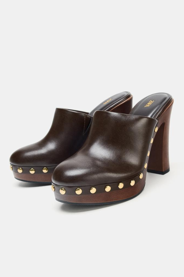 ZARA | STUDDED CLOGS | $149