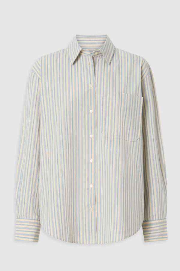 The Soft Stripe Shirt is expertly crafted from 100% cotton fabric for a smooth, premium feel. It features a relaxed fit, a button-through front and classic long sleeves with smart buttoned cuffs. Easy to wear or layer, from work to weekends.