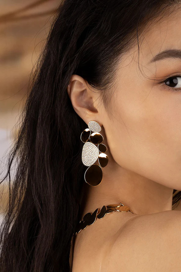 APM MONACO | GALET EARRINGS | $525