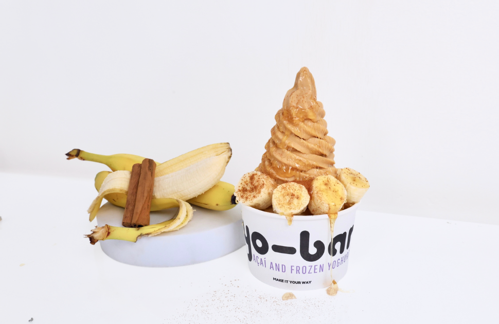 Yo-Bar | New Topping: Honey & Cinnamon Bananas Now Available