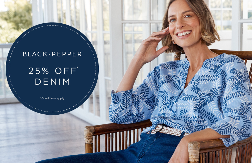 Black Pepper 25% off Denim 