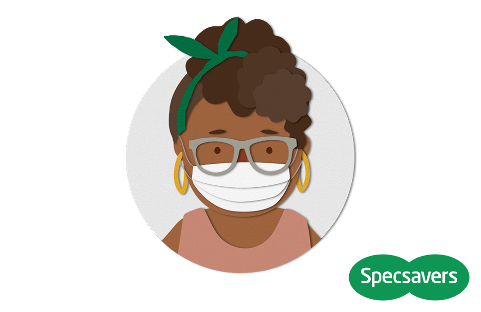 Specsavers' top tips for fitting your face mask with glasses 