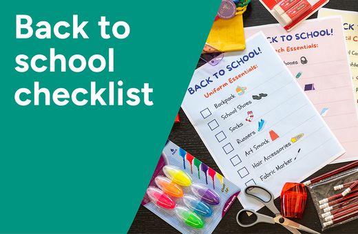 Four checklists for back to school