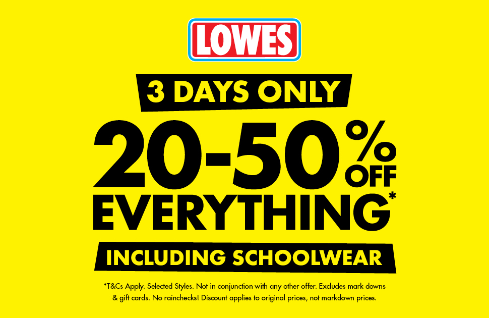 Lowes 20-50% Off Everything