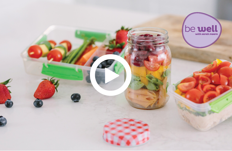 Layered Rainbow Pasta Salad