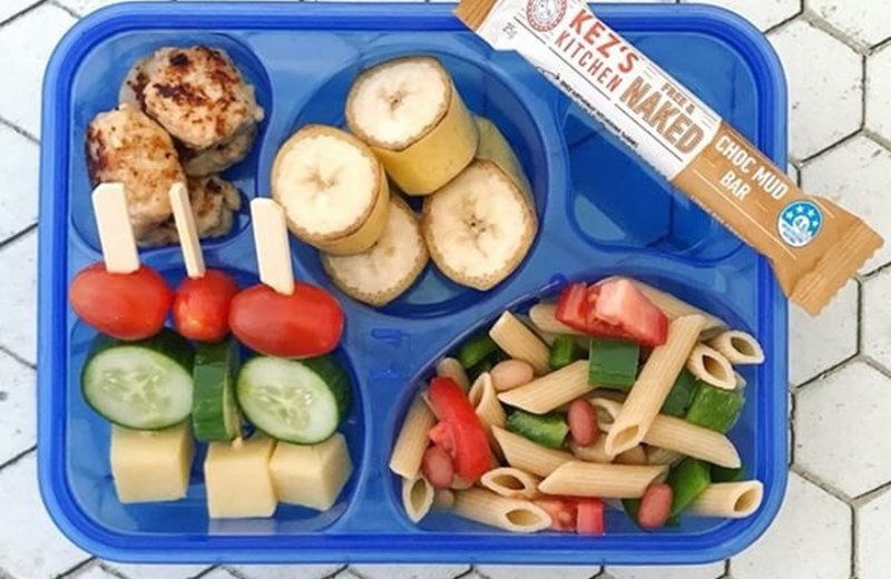 Pasta Salad + Turkey Meatballs