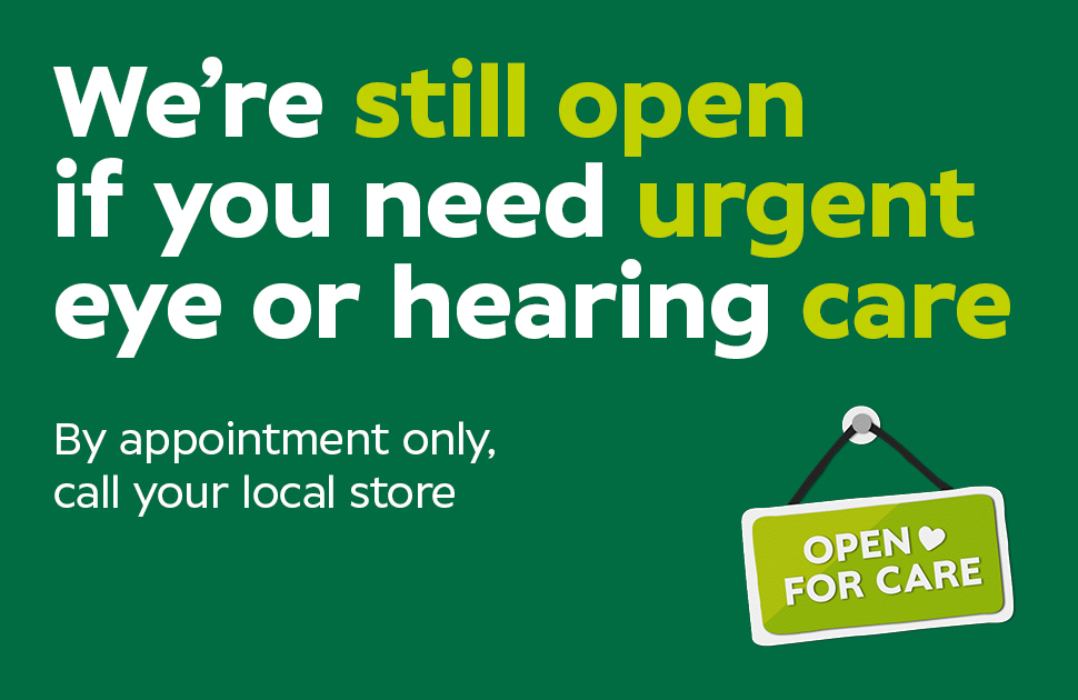 We're open for care