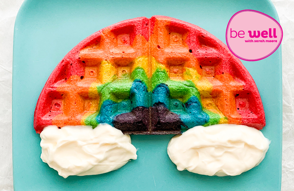 Rainbow Waffles