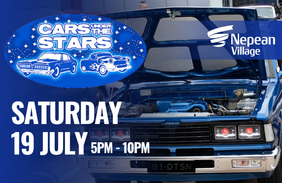 Cars Under the Stars – Saturday 19 July | 5pm–10pm